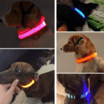 LED Adjustable Dog Collar Blinking Flashing Light Up Glow Pets Safety Waterproof - Image 26