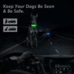 LED Adjustable Dog Collar Blinking Flashing Light Up Glow Pets Safety Waterproof - Image 10