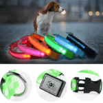 LED Adjustable Dog Collar Blinking Flashing Light Up Glow Pets Safety Waterproof - Image 11
