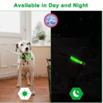 LED Adjustable Dog Collar Blinking Flashing Light Up Glow Pets Safety Waterproof - Image 17