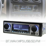 Bluetooth Vintage Car FM Radio MP3 Player USB Classic Stereo Audio Receiver AUX - Image 12
