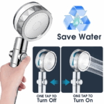 High Pressure Shower Head Adjustable 360�� Rotation Turbine Water Saving Shower - Image 12