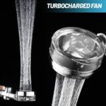 High Pressure Shower Head Adjustable 360�� Rotation Turbine Water Saving Shower - Image 10