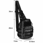 Mens Backpack Tactical Sling Shoulder Bag Molle Travel Chest Pack Outdoor Hiking - Image 10