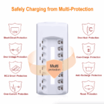 8 Slot Battery Charger For Ni-MH Ni-CD AA AAA Rechargeable Batteries Fast Charge - Image 14