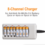 8 Slot Battery Charger For Ni-MH Ni-CD AA AAA Rechargeable Batteries Fast Charge - Image 2