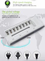 8 Slot Battery Charger For Ni-MH Ni-CD AA AAA Rechargeable Batteries Fast Charge - Image 9
