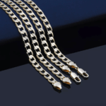Stainless Steel Gold Silver Chain Cuban Curb Womens Mens Necklace 3/5/7/9/11mm - Image 56