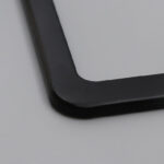 2x High Quality Stainless Steel Metal License Plate Frame Tag Cover Black New US - Image 4