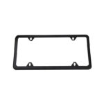 2x High Quality Stainless Steel Metal License Plate Frame Tag Cover Black New US - Image 7