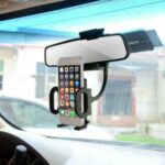 Universal 360�� Car Rearview Mirror Mount Stand Holder Cradle For Cell Phone GPS - Image 8