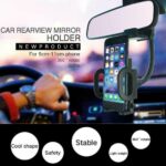 Universal 360�� Car Rearview Mirror Mount Stand Holder Cradle For Cell Phone GPS - Image 9