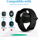 Wireless Charger For Fitbit Sense Versa 3 4 Watch USB Fast Charging Dock Cable - Image 3