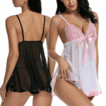 Women's Sexy Lingerie Babydoll Sleepwear Underwear Lace Dress G-String Nightwear - Image 20