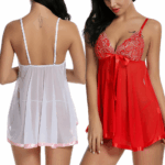 Women's Sexy Lingerie Babydoll Sleepwear Underwear Lace Dress G-String Nightwear - Image 22