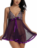 Women's Sexy Lingerie Babydoll Sleepwear Underwear Lace Dress G-String Nightwear - Image 26