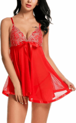 Women's Sexy Lingerie Babydoll Sleepwear Underwear Lace Dress G-String Nightwear - Image 27