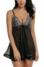 Women's Sexy Lingerie Babydoll Sleepwear Underwear Lace Dress G-String Nightwear - Image 16