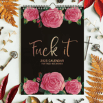 2025 Calendar For Tired-Ass Women Swear Word 12 Month Weekly Daily Wall Planner - Image 14
