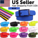 Adjustable Cut to Fit Rubber Plastic Jelly Silicone Casual Belt With Buckle USA - Image 24