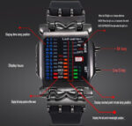 Luxury Men's Watch LED Sports Date Digital Bracelet Waterproof Quartz Wristwatch - Image 2