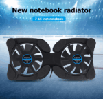Dual USB Cooling Fan Pad Foldable Slim Fans Cooler Stand For Laptop PC Notebook - Image 10