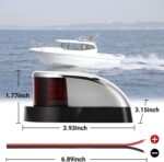 Waterproof Boat Navigation Light LED Bow Marine Front Pontoon Lamp Red Green 12V - Image 17