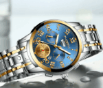 Men's Watch Relojes De Hombre Stainless Steel Quartz Classic Waterproof FNGEEN - Image 3