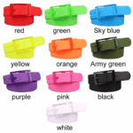 Adjustable Cut to Fit Rubber Plastic Jelly Silicone Casual Belt With Buckle USA - Image 17