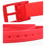 Adjustable Cut to Fit Rubber Plastic Jelly Silicone Casual Belt With Buckle USA - Image 11