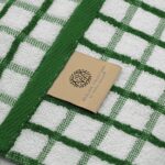 Premium Dish Towels for Kitchen with Hanging Loop 8 Pack Heavy Duty Absorbent 100% Cotton 410 GSM Terry Kitchen Towels 16x26 inch Green - Image 7