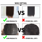 AA Hair Front Wig Womens Brazilian Human Long Curly Lace Wavy Hair Wigs US 2023 - Image 13