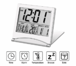 Digital Travel Alarm Clock Foldable Temperature LCD Clock Compact Desk Timer New - Image 13