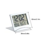Digital Travel Alarm Clock Foldable Temperature LCD Clock Compact Desk Timer New - Image 8