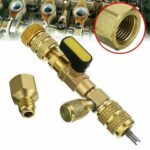 HVAC Tool AC Schrader Valve Core Remover Dual Size 1/4 and 5/16 Port Installer - Image 11
