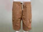 Men Casual Chino Cargo Shorts Elastic Waist Drawstring 6 Pockets Summer Trousers - Image 40