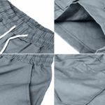 Men Casual Chino Cargo Shorts Elastic Waist Drawstring 6 Pockets Summer Trousers - Image 46