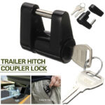 Trailer Hitch Coupler Lock Dia 1/4" Span 3/4" For Tow Boat RV Truck Car + 2 Keys - Image 15