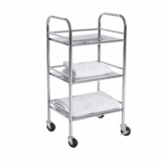 4x 3 Inch Rubber Casters Heavy Duty Safety Brake Wheels For Wire Shelving Rack - Image 15