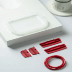 5 Pack Stackable Food Storage Containers Airtight & Leakproof Set Snap Lock Lids - Image 9