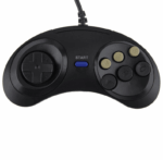 2X 6 Button Game Pad Controller For SEGA Genesis Black Old School Classic New - Image 4