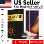 3 PACK - For Samsung Galaxy S21 PLUS ULTRA Tempered Glass Screen Protector Clear - Image 10