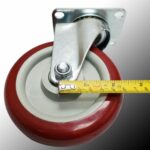 4 Pack 5 Inch Caster Wheels Swivel Plate Polyurethane Wheels Heavy Duty Wheels - Image 13