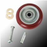 4 Pack 5 Inch Caster Wheels Swivel Plate Polyurethane Wheels Heavy Duty Wheels - Image 15