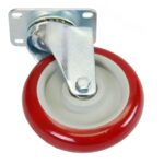 4 Pack 5 Inch Caster Wheels Swivel Plate Polyurethane Wheels Heavy Duty Wheels - Image 11