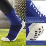 3 Pair Sport Socks Anti Slip W/ Grip Soccer Men Football Basketball Sock Premium - Image 11