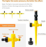 360�� Rotation Auto Irrigation System Garden Lawn Sprinkler Patio Save Water USA - Image 11