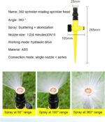 360�� Rotation Auto Irrigation System Garden Lawn Sprinkler Patio Save Water USA - Image 15