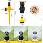 360�� Rotation Auto Irrigation System Garden Lawn Sprinkler Patio Save Water USA - Image 3