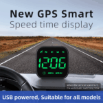 Digital Car HUD GPS Speedometer Head Up Display MPH KMH Compass Overspeed Alarm - Image 13